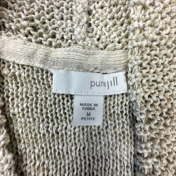 J. Jill Pure Jill Sweater Cowell Collar Size Medium Oatmeal color - Picture 4 of 7